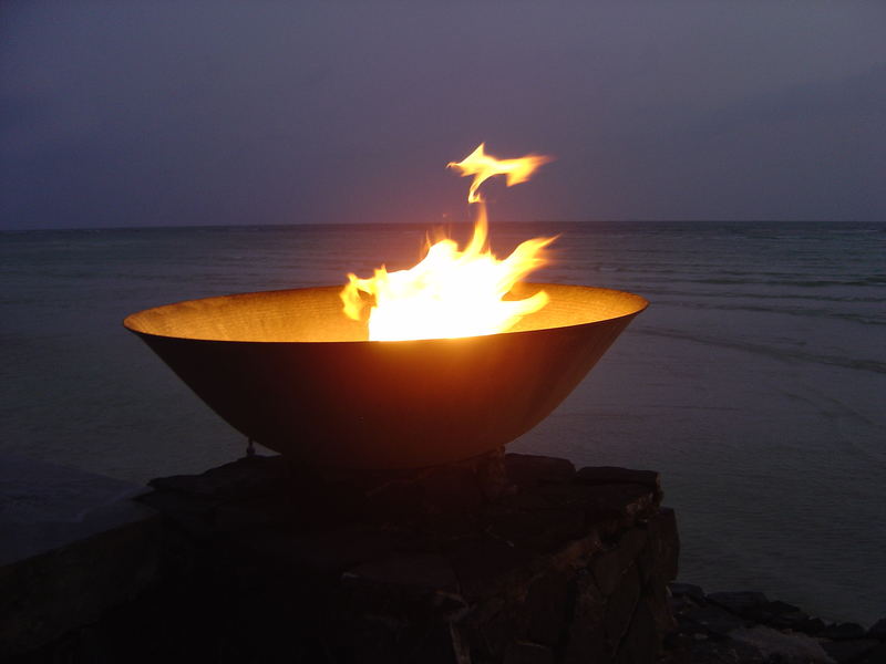 Firebowl at the beach