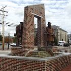 Firefighter Ehrenmal in Portsmouth/ Maine an der Feuerwache