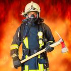 Firefighter im Feuer