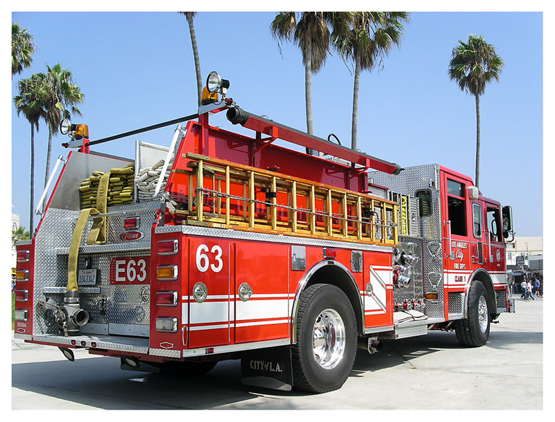 Firefighter on the beach