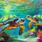 Firefly Similan Marine Nationalpark Schildkröten unter Wasser im Riff 22068 (4)