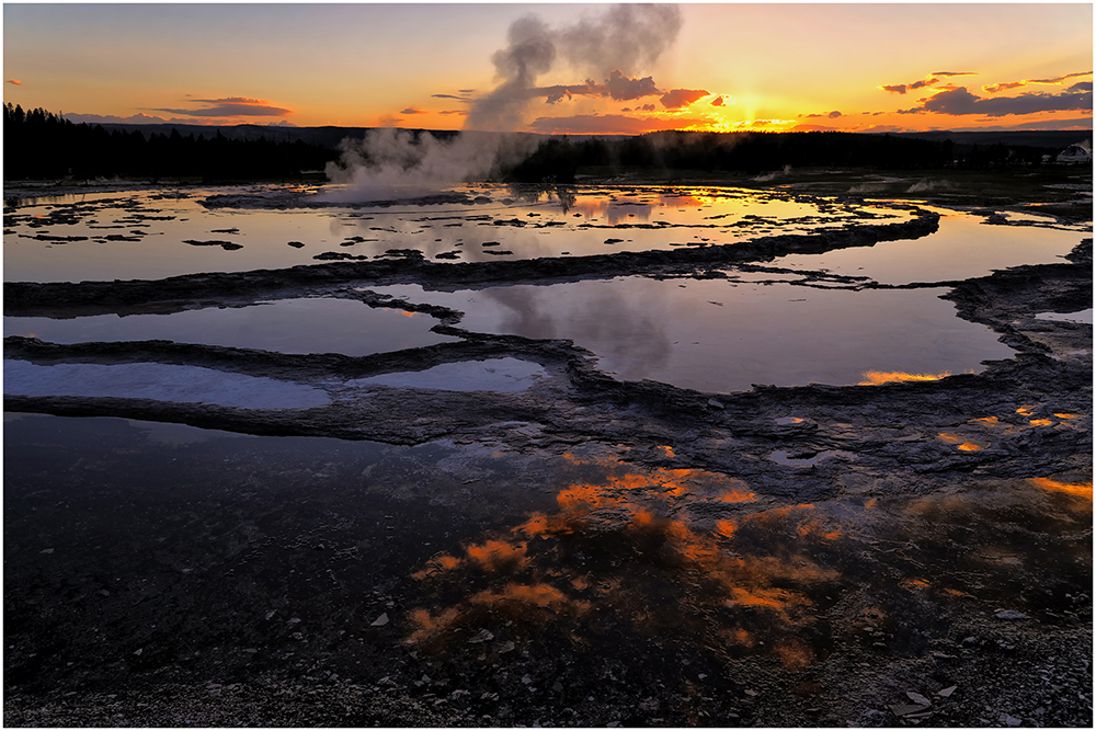 Firehole Sunset