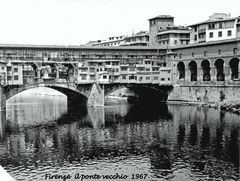 FIRENZE, IL PONTE VECCHIO, ANNO 1967