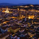 Firenze s'illumina al tramonto