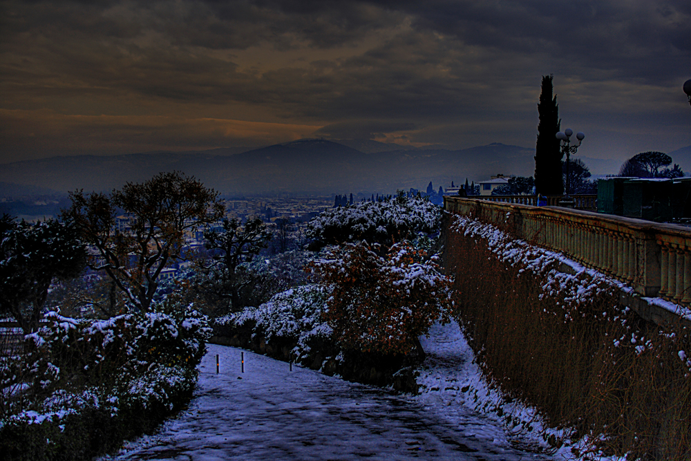 Firenze sotto la neve