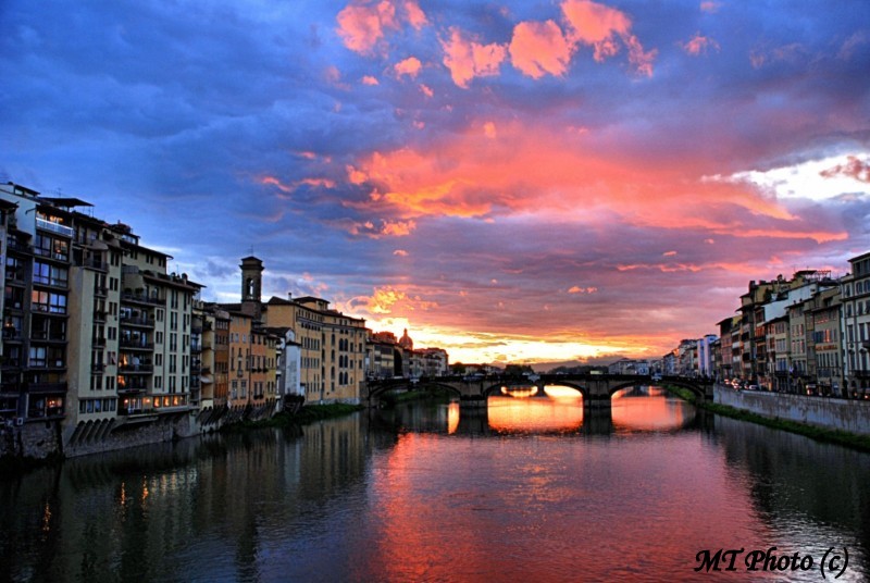 Firenze - Tramonto dal Ponte Vecchio