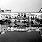 Firenze..Ponte Vecchio...e riflessi in b&w.....#