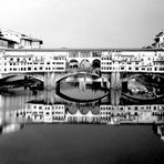 Firenze..Ponte Vecchio...e riflessi in b&w.....#