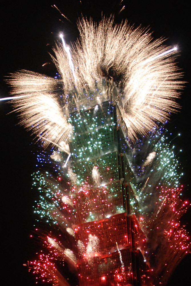 firework of Taipei 101