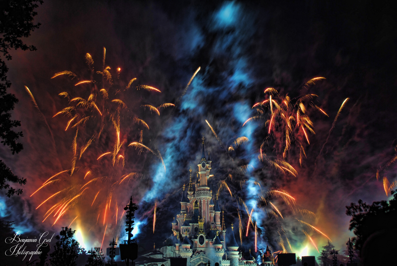 Firework on the castle