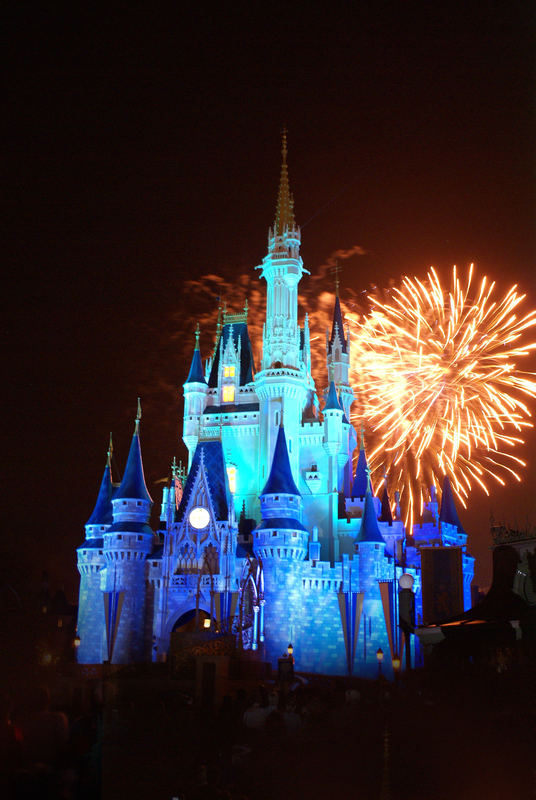 Fireworks at Disney castle - WDW