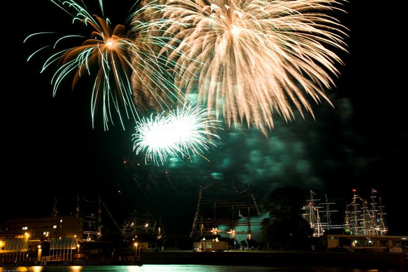 Fireworks at sail in Den Helder (Netherlands)