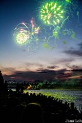 Fireworks at summerfeasts, Nijmegen, NL