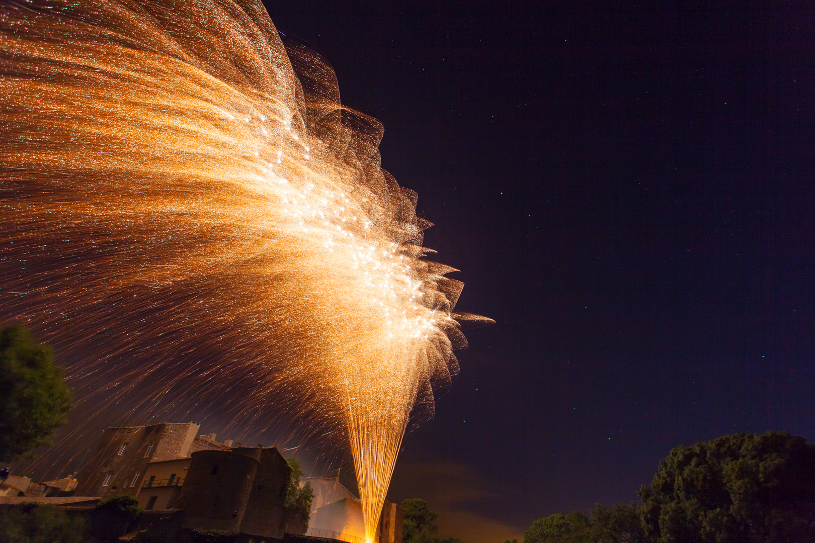 Fireworks : Golden Rain !