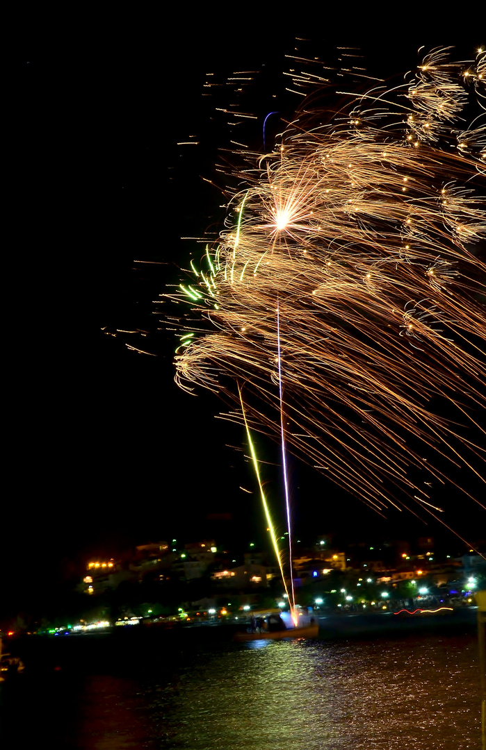 fireworks in menidi aitoloakarnanias