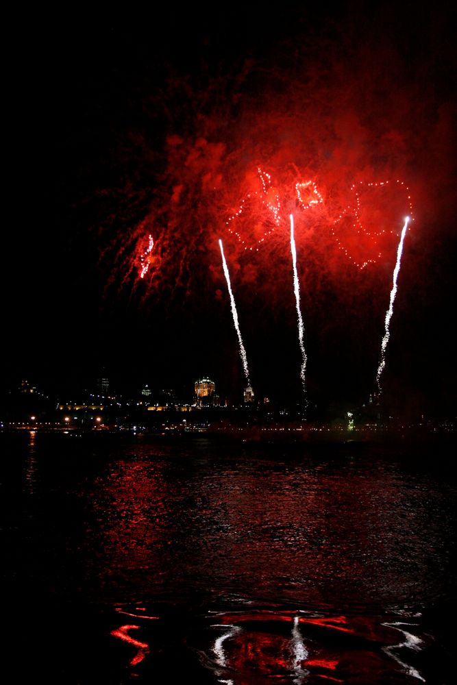 fireworks in Quebec city