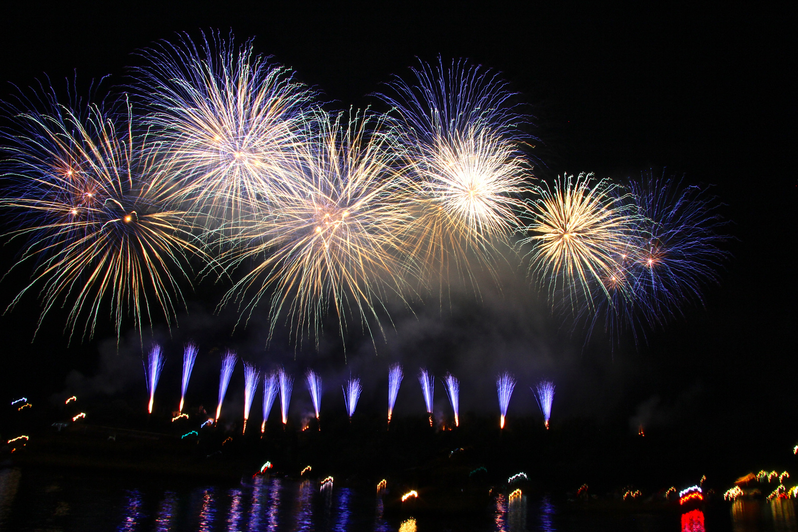 Fireworks on Como Lake