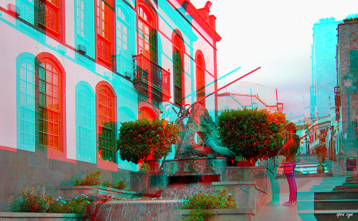  Firgas - Gran Canaria  - Anaglyphen