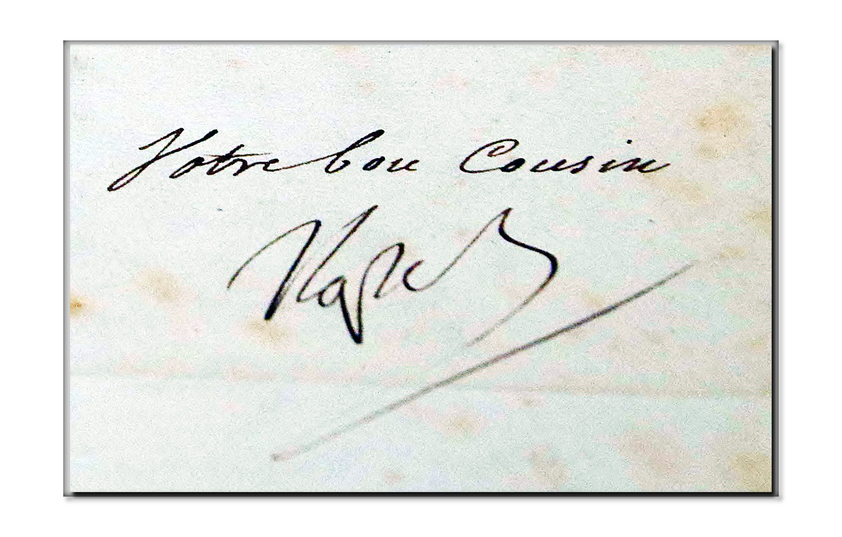firma di napoleone ...