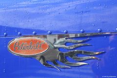 Firmenlogo von Peterbilt, dem Truck-Hersteller in den U S A