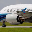 First Airbus A380 for China Southern during Taxing