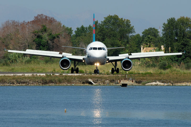 First Choice A320 backtrack runway 35 @ CFU