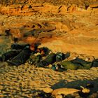 first desert trekking with our 3 sons