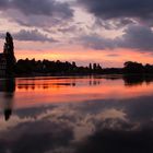 first light on river rhine