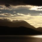 First Light over the Mountains at Ushuaia