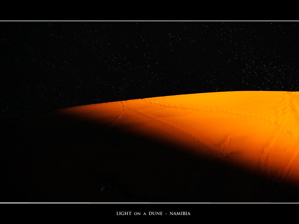 First morning light on a dune in Deadvlei