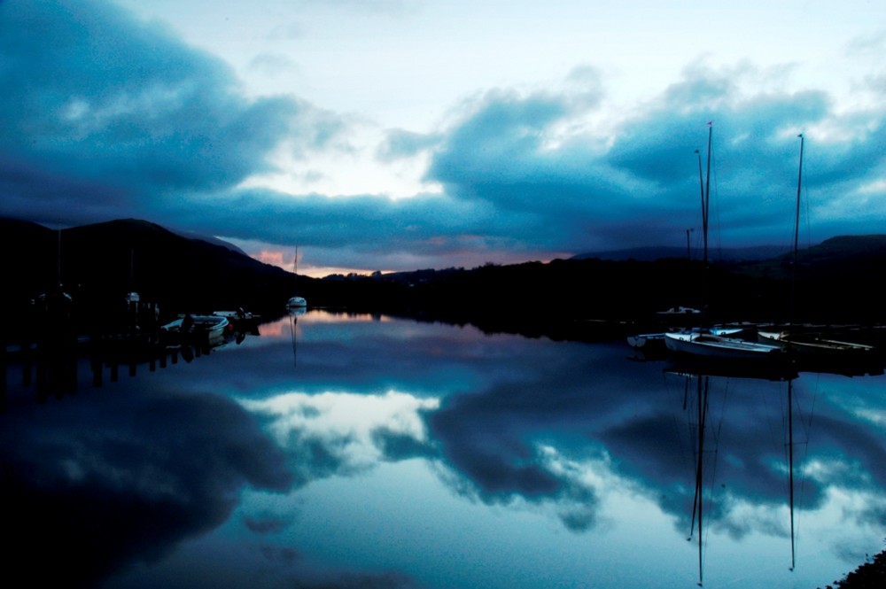 First morning light on Derentwater, Lake District, UK