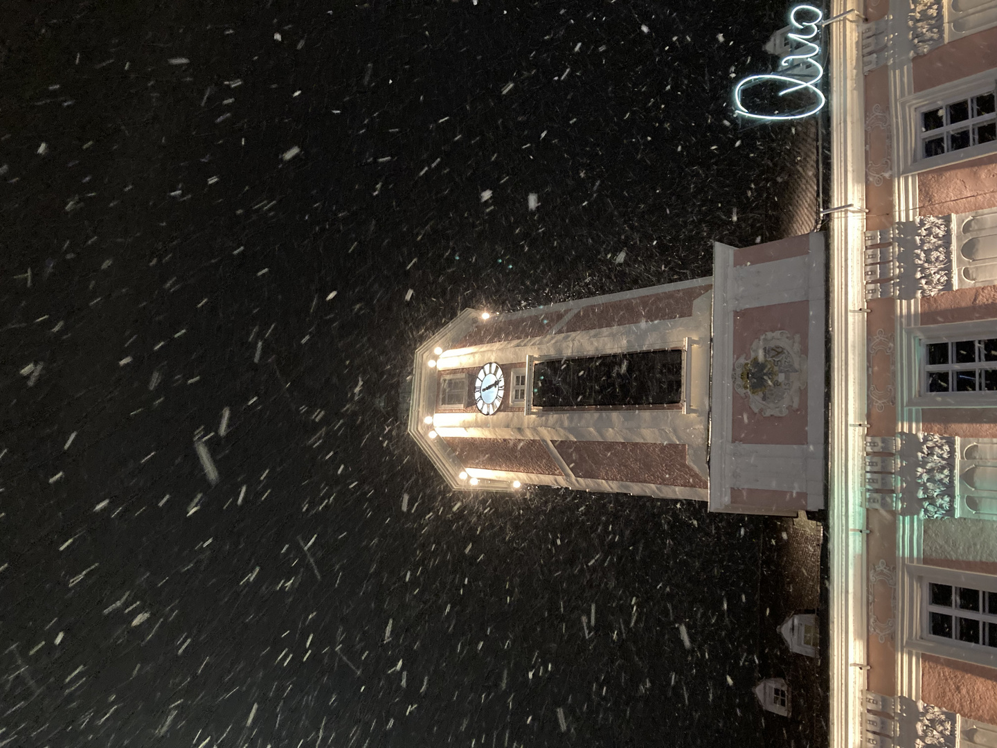 First snow in St Pölten, Austria