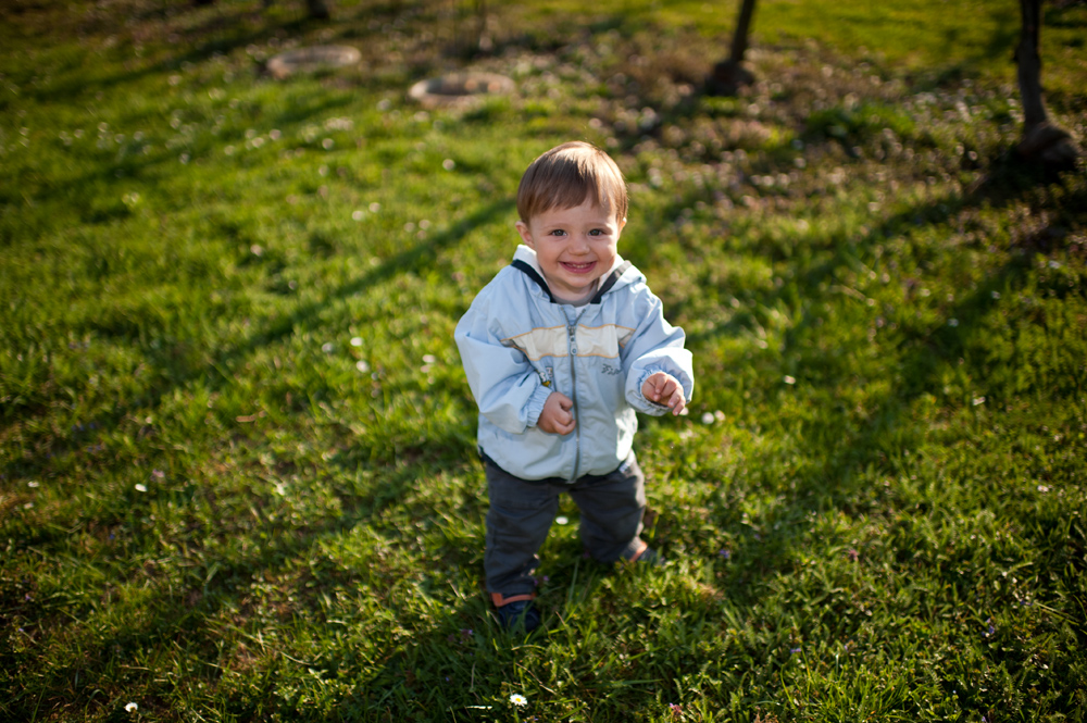 First springtime happiness