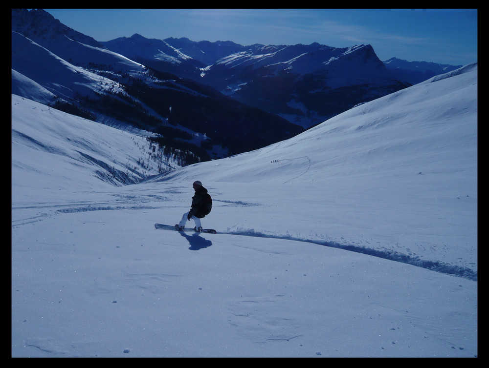 first tracks from 3300m