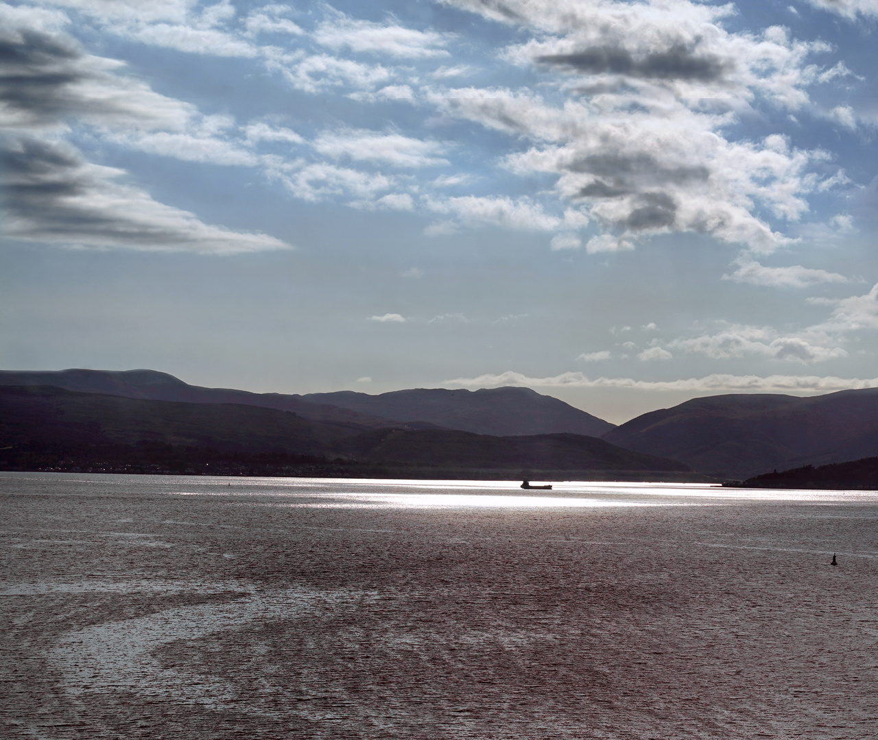 Firth of Clyde am Abend