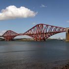 Firth of Forth Bridge with mv Queen Elizabeth