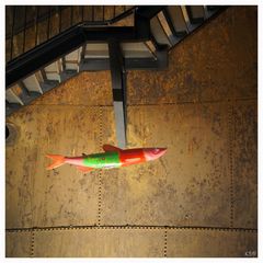 Fisch unter Treppe