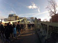 Fischauge : Drehbrücke in Köln