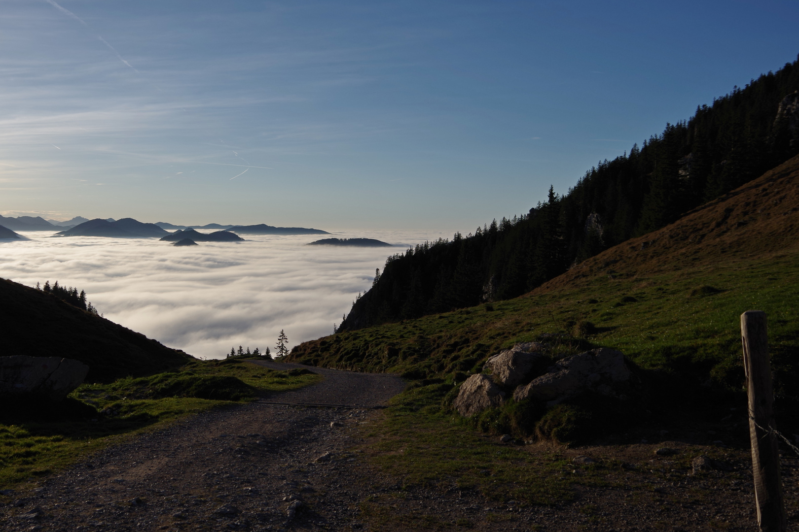 Fischbachau unter den Wolken