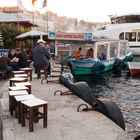 Fischbraterei in Eminönü, Istanbul