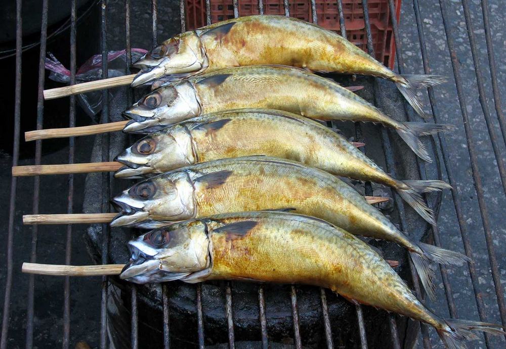 Fische auf dem Markt von Uthai Thani