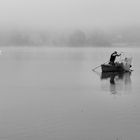 Fischen im Nebel.