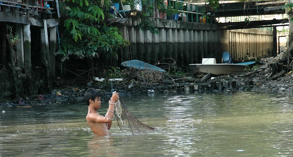 Fischen in Bangkok...