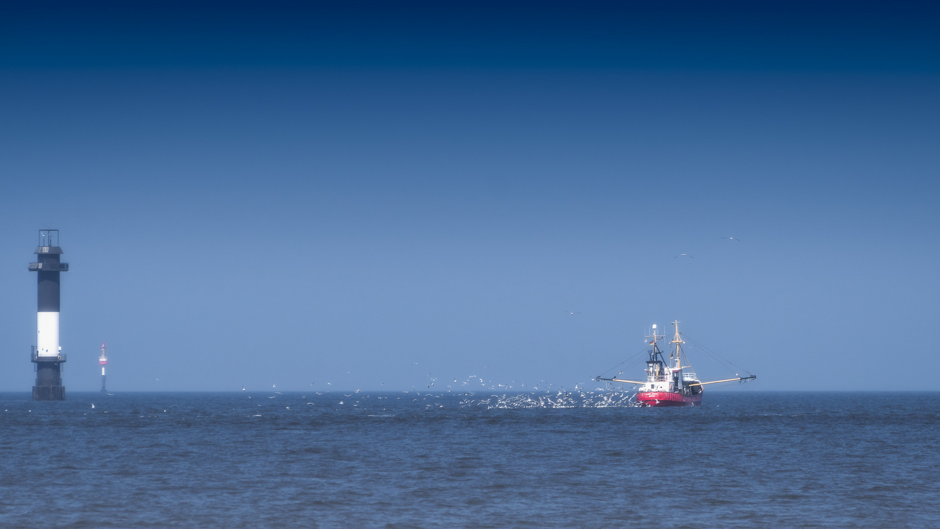 Fischen vor Gelbsand