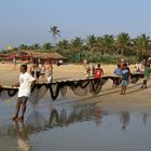 Fischer am Benaulim Strand