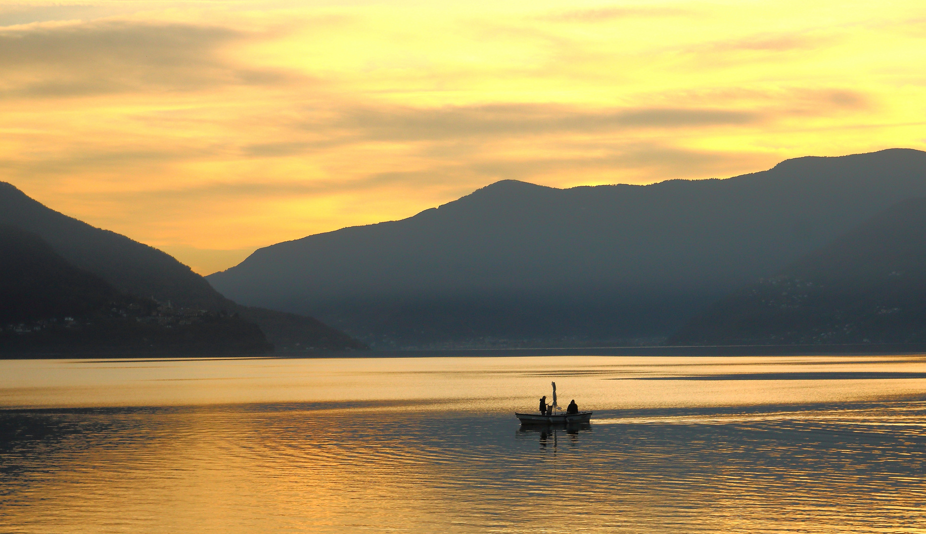 Fischer am Lago Maggiore......