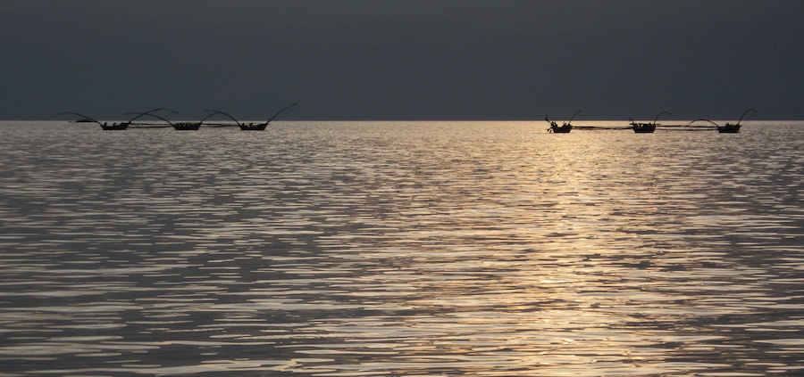 Fischer am Lake Kivu