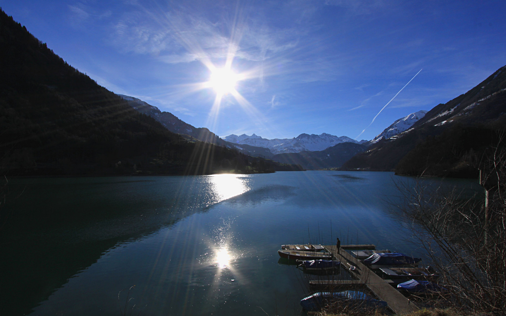 Fischer am Lungerer See