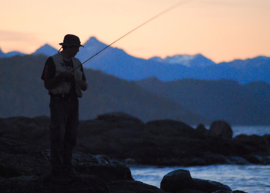 Fischer am Nahuel Huapi