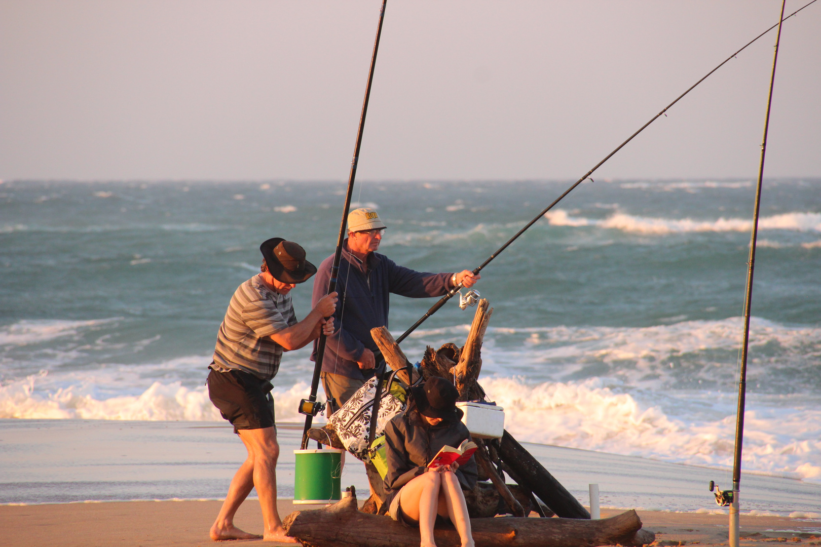 Fischer am Strand